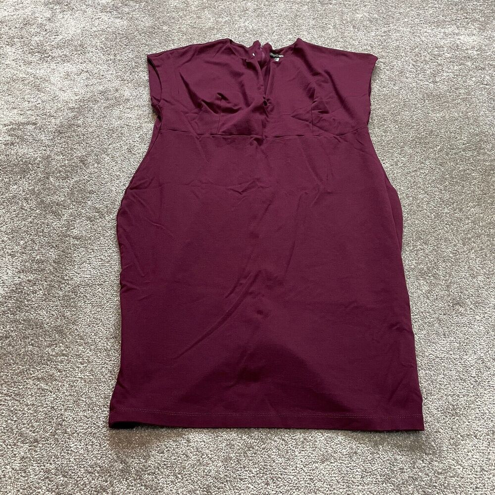 Fashion Nova Shift Dress Womens Plus 3X Purple Midi Sleeveless Nylon Stretch Top